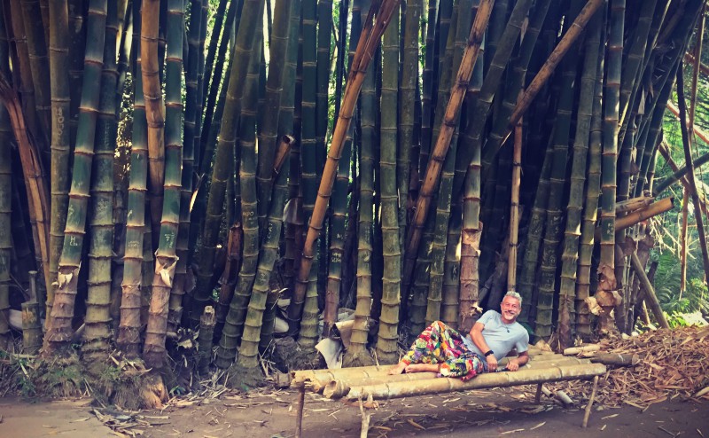Selfie aux bambous #Off2Africa 60 Kindia Guinée © Gilles Denizot 2017
