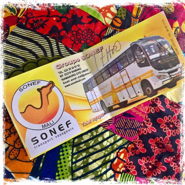 Billet de bus pour le voyage Bamako - Abidjan #Off2Africa 86 Bamako Mali © Gilles Denizot 2017