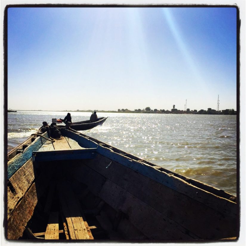 Vue depuis la pirogue sur le fleuve Sénégal #Off2Africa 18 Nouakchott Saint-Louis